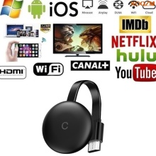 Chromecast 4K HD HDMI Media Player 5G/2.4G WiFi G12 TV Stick Display Dongle Screen Mirroring 1080P HD TV for Google Home