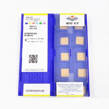 ZCCCT Zhuzhou Diamond CNC Cutter di fresatura quadrata SPUN090308 YBD151 Casting