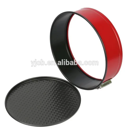 Red Springform Cake Pan Removable Bottom Pancake