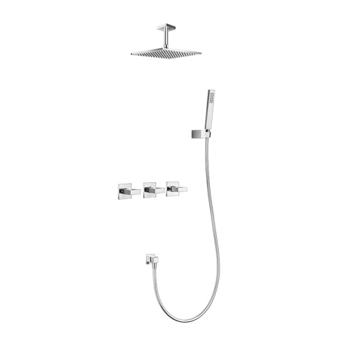 Shower set for concealed installation square