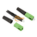 Conector de fibra óptica verde SC APC