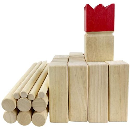 Kubb Viking Chess木製の屋外芝生ゲームセット