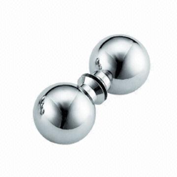 Shower Knobs with Chrome Finish, Made of Stainless Steel