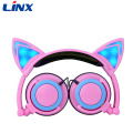 Lampu LED Linx Headphone Telinga Kucing Headphone Shenzhen