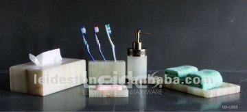 Onyx bath accessories set