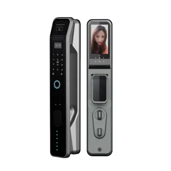 Hot Sale TUYA Smart Lock: WiFi Network, Fingerprint, Face Recognition, Card & Key Access, Automatic Visual Cat Eye for Enhanced Door Security