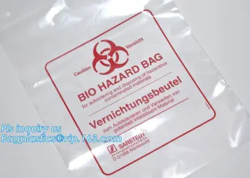 Biohazard Healthcare Bags Specimen bag Specimen Shield bag Shield bag, Lab Transport Bags Lab supplies Bags Red Infectious Waste