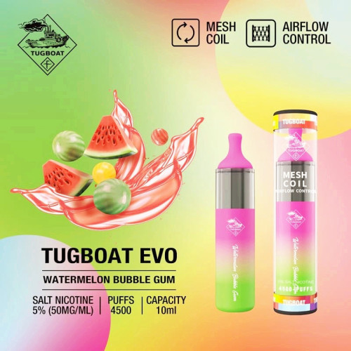 Tugboat EVO 4500 डिस्पोजेबल vape ब्रिटेन में