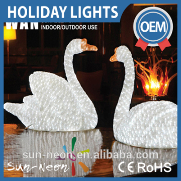 Led Acrylic Swan Figure Motif Lights