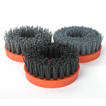 Antique Abrasive Brush: 4 Inch/110mm Silicon Carbide Brush for Granite and Marble Floor Grinding