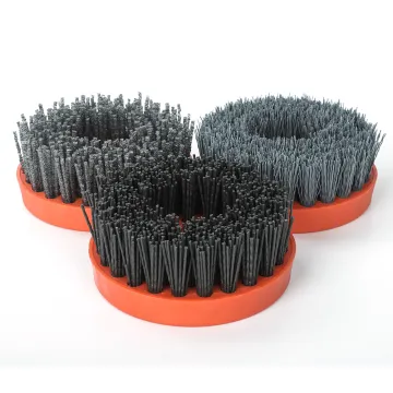 Antique Abrasive Brush: 4 Inch/110mm Silicon Carbide Brush for Granite and Marble Floor Grinding