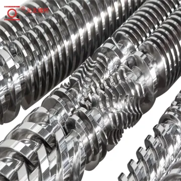 Inaprubahan ng CE ang plastic extruder conical twin screw barrel para sa wpc floor