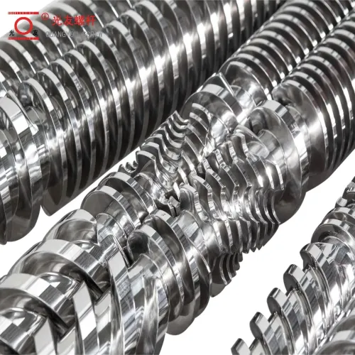 Inaprubahan ng CE ang plastic extruder conical twin screw barrel para sa wpc floor