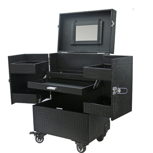 Various Of Colors Available Lighted Makeup Station Case