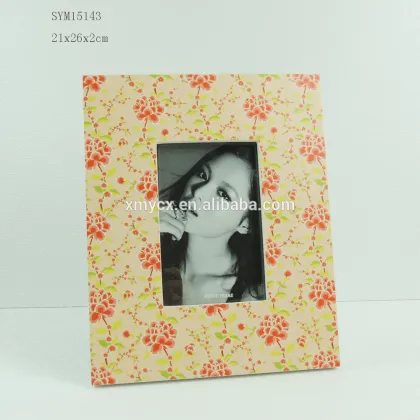 MDF Picture Frames Black Photo Frame with Butterflies