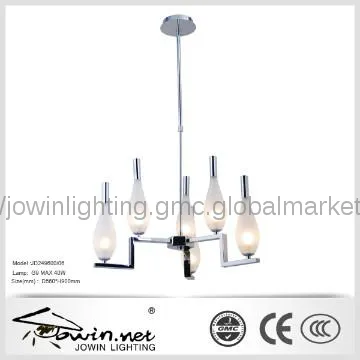 Modem Glass Chandelie & Bowling Pin shape Light