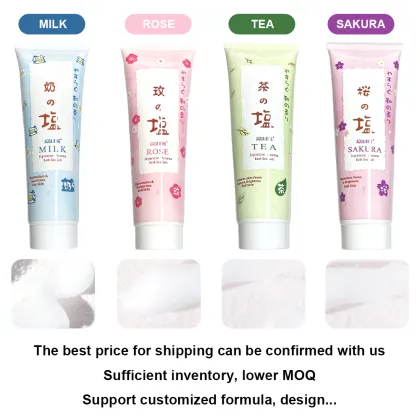 Wholesale Korean Organic Vegan Dead Sea Bath Salt Moisturizing Foaming Scrub