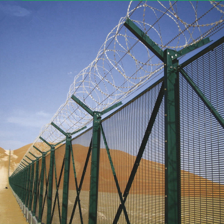 highly galvanized steel wire 358 prison mesh fencing