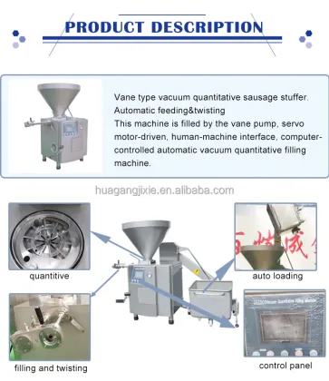 Commercial Hydraulic Vacuum Sausage Filling Machine - Professional Ham Sausage Filler Price