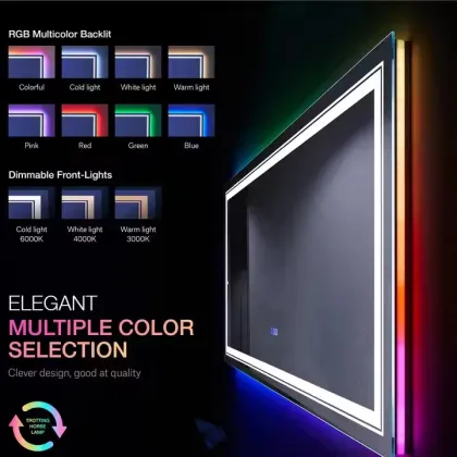 Backlit Rectangle Smart LED Bathroom Mirror