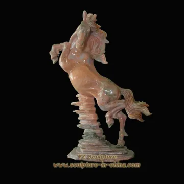 Flying Marble Horse Sculpture (ANM-B004)