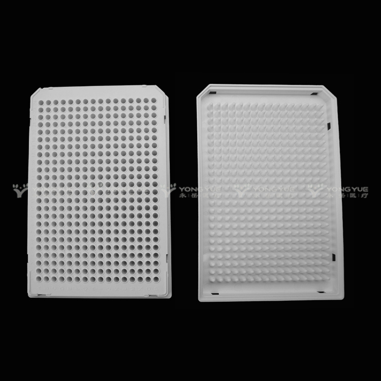 40ul 384 Well Pcr Plate Full Skirt White Frame White Tube