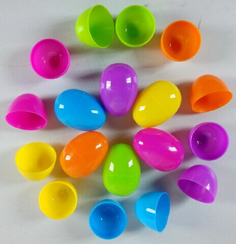 Free shipping 6 color Easter gift decoration Plastic eggs Easter Egg 6x4cm 50pcs/lot