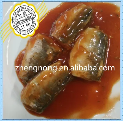 Hot-sell Canned mackerel in tomato sauce ,mackerel in tomato sauce with chilli 425g