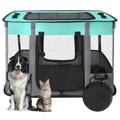 Wholesale Custom Logo Foldable Water-Resistant Dog Cat Tent Playpens