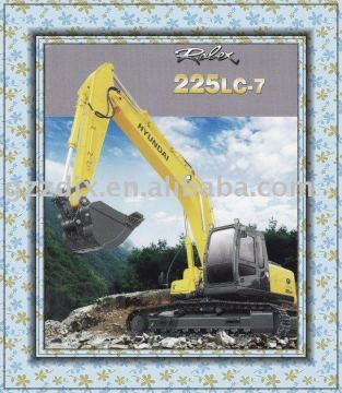 Original import Hyundai Crawler Excavator R225LC-7S from Korean
