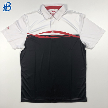2023 white black polyester golf polo shirt