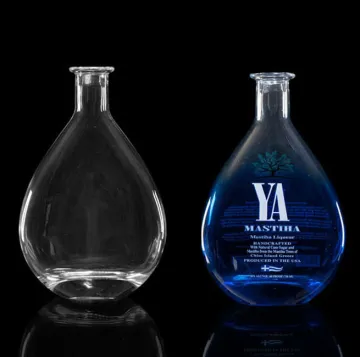 Special Clear Glass Sealable Bottle Unique Glass Bottle For Alcohol 750ML