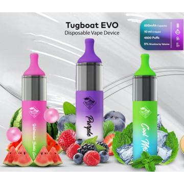 예인선 EVO 일회용 vape 4500 퍼프 새로운