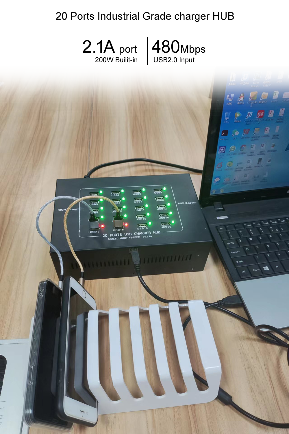Use display - you can charge and transfer documents, data and more.