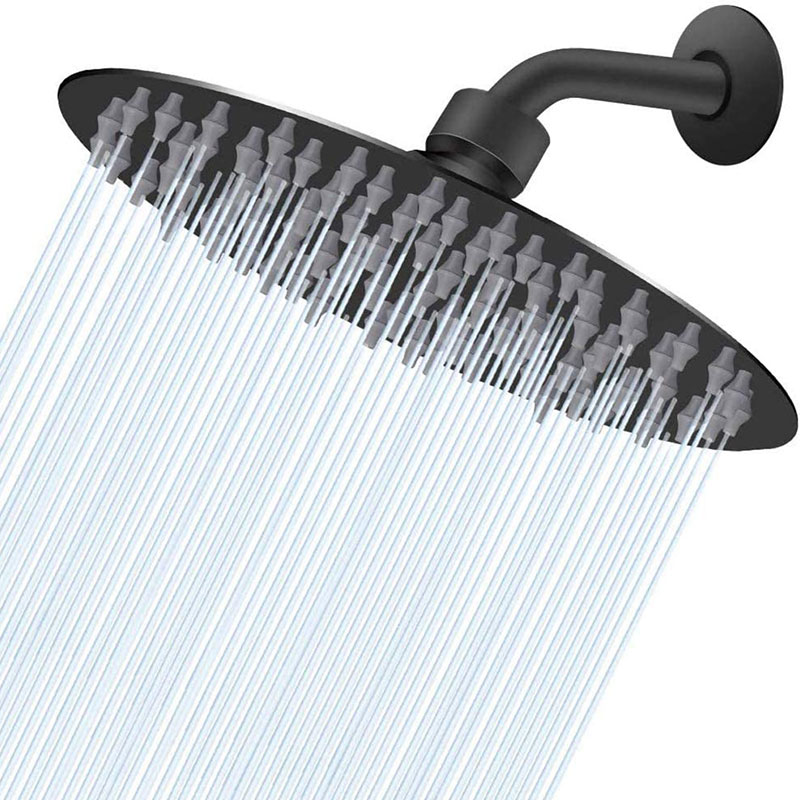 Matt Black Retractable Shower Head Hardware Systems