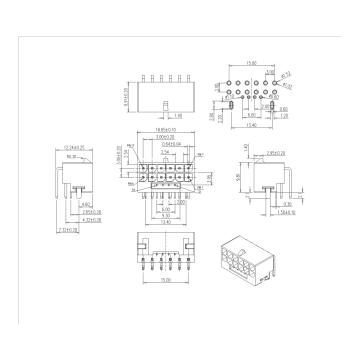 Molex 3.0mm 12+4P Wafer Connector
