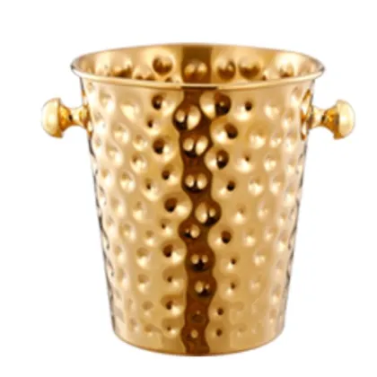 Good Quality Gold-Crafted Ciroc Champagne Cooler: A Modern Stainless Steel Ice Bucket for Stylish Beverage Serving