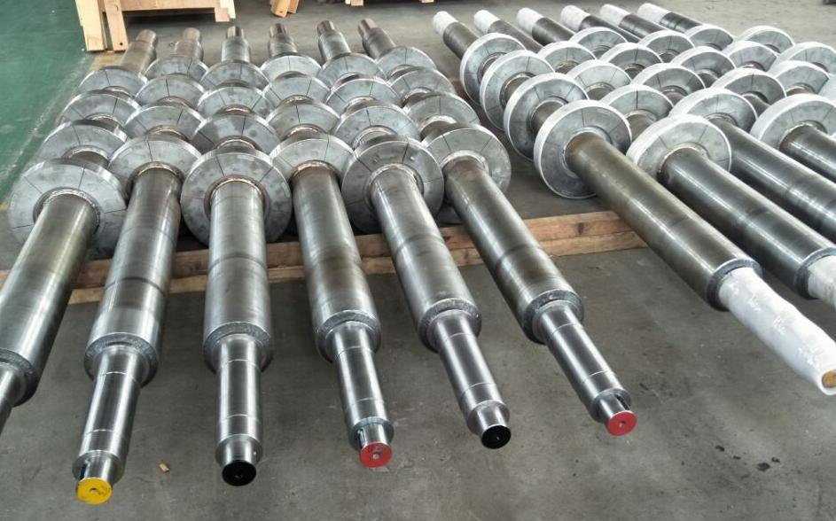 Hard chrome plating on cooling roll surface