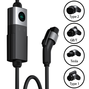 Anpassbares tragbares Auto -Ladegerät - 3,5 kW bis 22 kW EVSE Typ2 Typ1 AC -Ladegerät