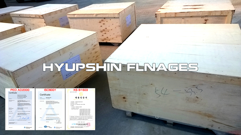 Hyupshin Flanges Flanges Plywood Box Case Shipment