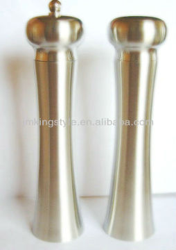 7.5inch 18/8 Stainless steel manual salt and pepper mill