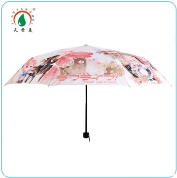 Hot Sale 21''*8k Digital Printing Custom Comic Umbrella
