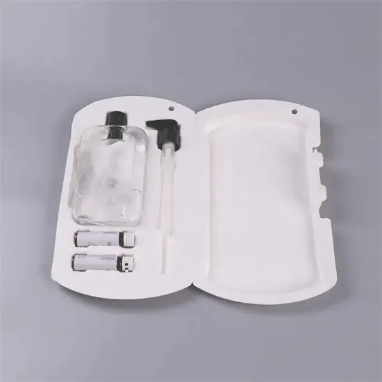 Custom protect cosmetic glass bottle packing pulp tray