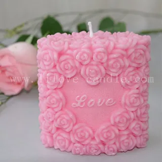 Rose Wedding candle