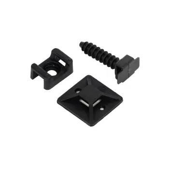 Wholesale Square Nylon Cable Mounting Clips 20x20