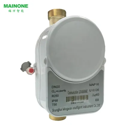 Internet of Things (IoT) Brass Remote Reading Control Water Meter with LORA-WAN Technology, DN15