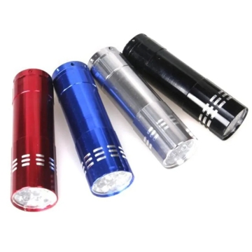 Mini Portable UV Flashlight - 9 LED Violet Light Torch