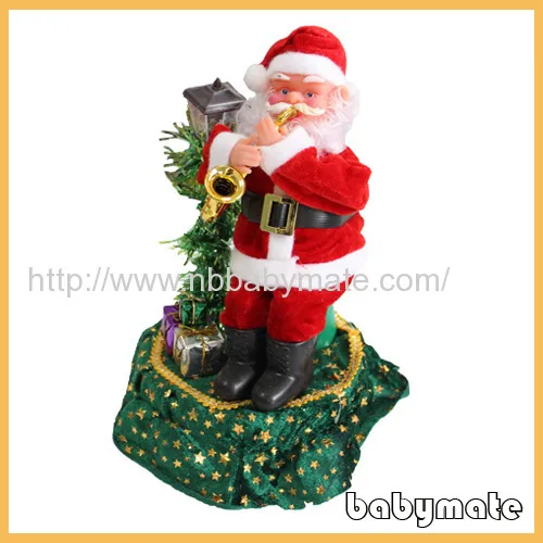 Playing Sax Santa Claus 