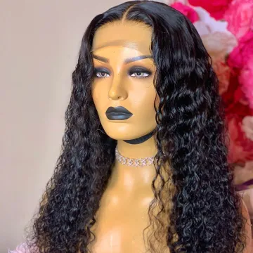 Yeswigs Hd Full Afro Kinky Curly Lace Front Wig Raw Indian Virgin Natural Human Hair Lace Closure Wig For Black Women Human Hair