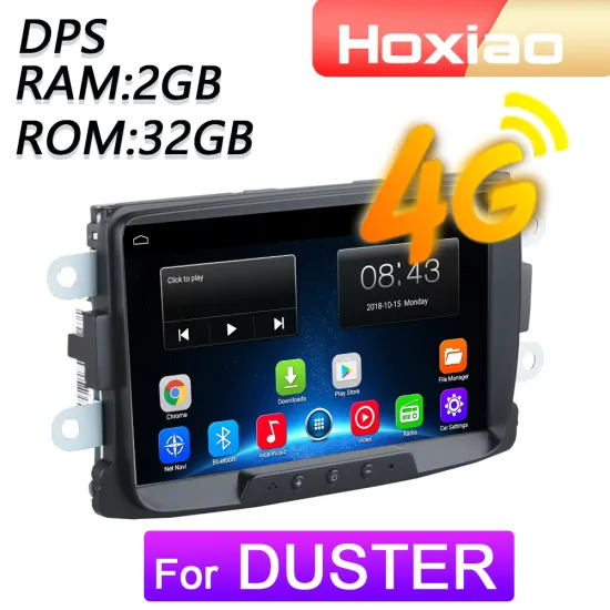 4G Android 8.1 Car Radio Multimedia Player For Renault Duster Sandero Lodgy Capture Symbol Duster Docker Navigation GPS 2 Din